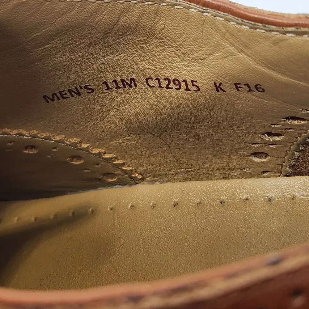Cole Haan Modern Classic Wingtip Oxford Dress Shoes Men Size 11 M Brown Leather